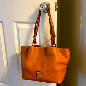 Dooney & Bourke brown leather tote bag